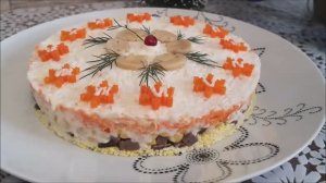 Новогодний салат с отварным сердцем. НОВОГОДНИЕ ЧАСЫ. Салат на новогодний стол, Новый Год