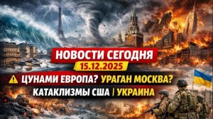 Новости Сегодня 15.12.2025 ⚠️ Цунами Европа? Ураган Москва? Катаклизмы США | Украина