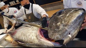 разделка тунца - это всегда целое представление