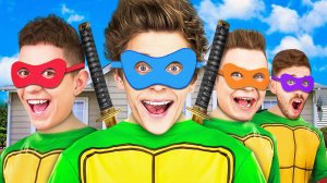 ЧЕРЕПАШКИ НИНДЗЯ в Реальной Жизни ! А4