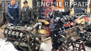 Полная разборка двигателя MAN привезённого из Европы. Год и пробег не известны.