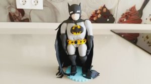 Бэтмен из Мастики для Торта. Простой способ лепки без проволоки.