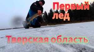 Первый лед Тверская область Волжский залив