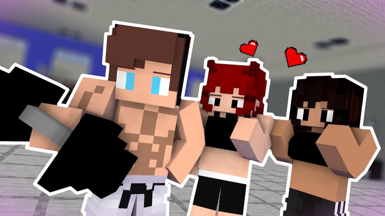 Джей Джей стал тренером в спортзале и стал популярен среди девушек - майнкрафт анимация смотреть онлайн