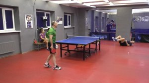 1/8 ф. МИКСТ 31 очко Далида/Кузнецова (965) - Попков/Лушникова (782) турнир по настольному теннису