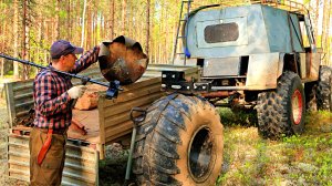 НАШЕЛ ЗЕМЛЯНКИ! ВСТРЕЧА С МЕДВЕДЕМ. ЗАБРОШЕННЫЙ ПОСЕЛОК В ТАЙГЕ.