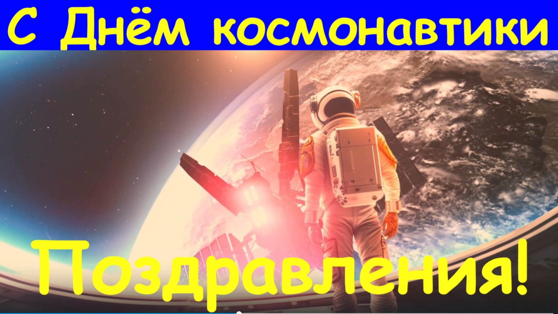С Днём космонавтики родной! Поздравления!