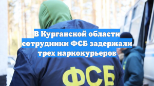 В Курганской области сотрудники ФСБ задержали трех наркокурьеров