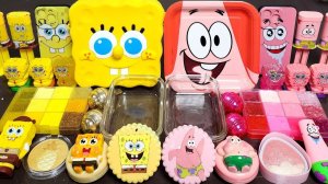 ASMR Губка Боб и  Патрик Смешивают Слаймы. Увлекательные Видео АСМР