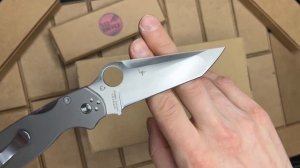 Нож  реплика Spyderco Paramilitary 2 TANTO Титан - обзор!
