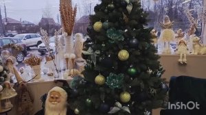 Потресающая витрина украшения к НГ.Обзор в Ашане.Распаковка покупок