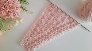 Зубчатый узор  для бактуса, косынки..