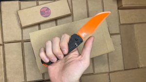 Нож реплика Benchmade Taggedout 15535 топ качество -рыжий клинок, обзор!