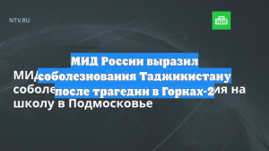МИД России выразил соболезнования Таджикистану в связи с ЧП в школе Одинцово