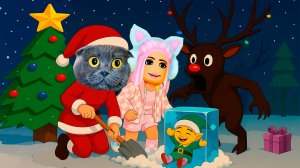 В 99 НОЧЕЙ НАСТУПИЛ НОВЫЙ ГОД! МЫ С БАТТЕРС СПАСАЕМ ЭЛЬФОВ! ОЛЕНЬ СТАЛ ДЕД МОРОЗОМ!