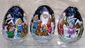 Обзоры. Распаковка. Коллекция:  Новогодние яйца. Дед Мороз.
