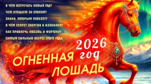 2026 год ОГНЕННОЙ ЛОШАДИ в чем встречать, как приманить удачу и любовь