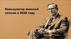 Калькулятор военной пенсии в 2026 году: онлайн расчет по новой формуле