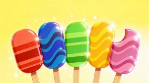 Учим цвета и цифры Мультик с Мороженым Пакман Машинки и Чупа-чупс  Волшебство ТВ 1