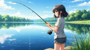 Доча на рыбалке