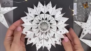 Объемные снежинки из бумаги