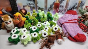 Бешеные крючки 6.0. Отчёт за 11 неделю. Опять брелоки-малыши. #БешеныеКрючки #БешеныйДВИЖ #Вязание