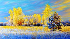 Романтические зимние пейзажи художника Романа Суханова