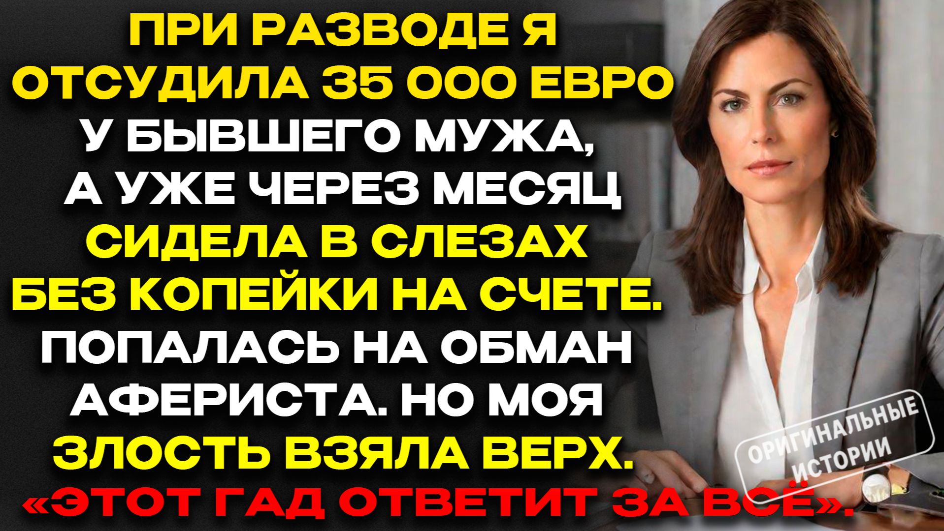 Я отдала все деньги аферисту… Но он не знал, кто я на самом деле. Слушать аудиорассказы