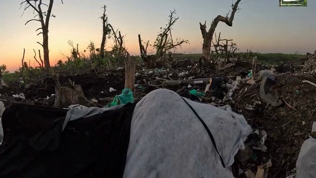 СВО  трофейные кадры с нашлемной  камеры бойца ВСУ