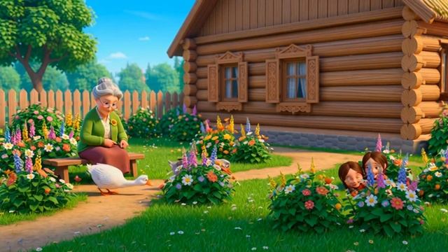 Жили у бабуси два весёлых гуся 🦢🦢 | Песня и мультфильм для детей смотреть онлайн