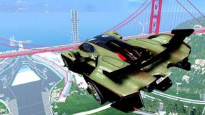 Эпичные прыжки на высокой скорости на автомобиле – Crash BeamNG / Drive