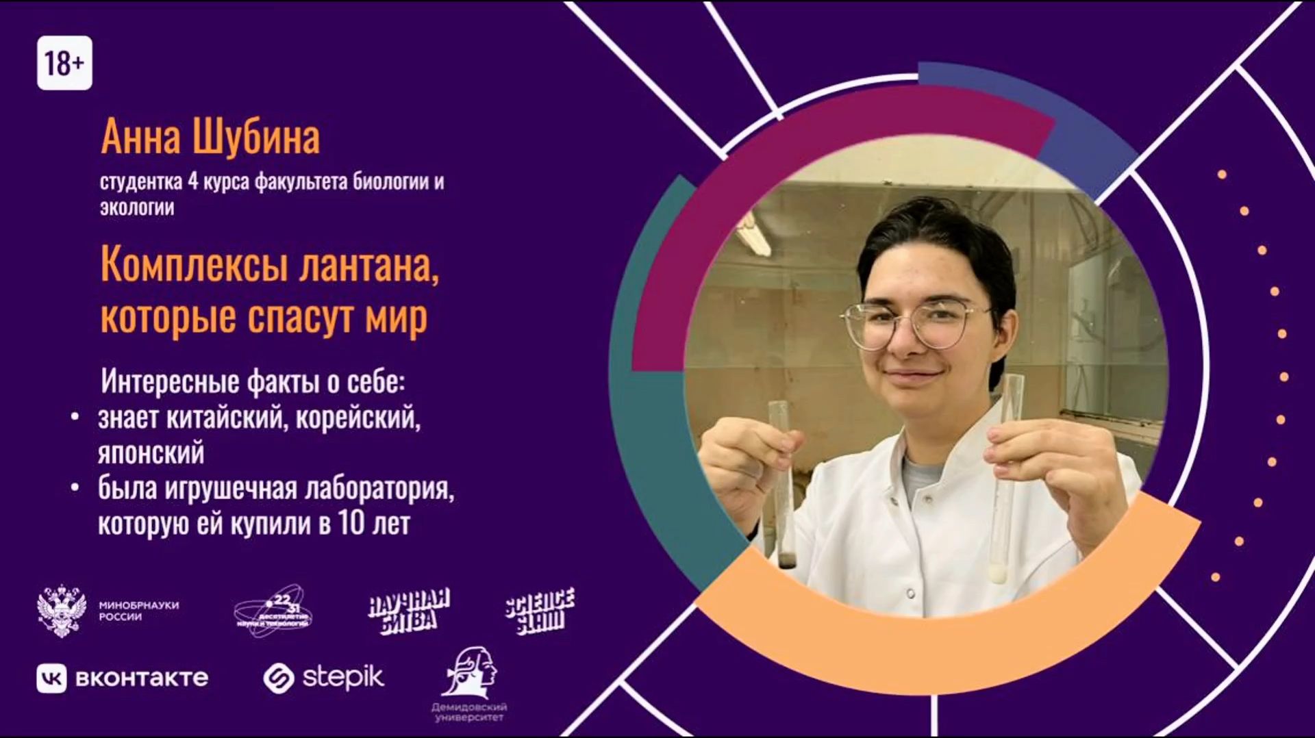 Комплексы лантана, которые спасут мир – Анна Шубина / Научная битва ЯрГУ смотреть онлайн