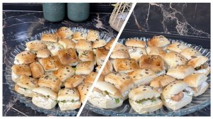 Закуска с морепродуктами и слоеным тестом