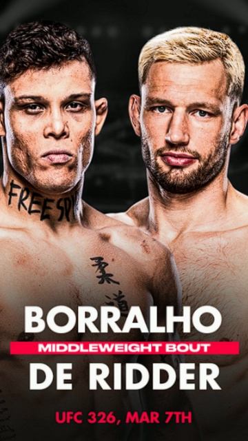 UFC 326: де Риддер VS Борральо 07.03.2026 #shorts #дериддер #борральо #дериддерборральо #ufc