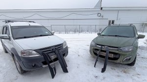 Защита радиатора на Калина 2 и Ларгус кросс.