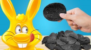 ЧЁРНЫЕ ЧИПСЫ И БАНАНОВЫЕ ШАРИКИ ДЛЯ ЖЕЛЕЙНОГО ЗАЙЦА ХАРИТОНА