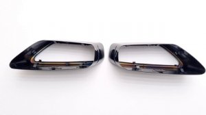 Обоймы насадок на выхлоп BMW 5 series g30 черные