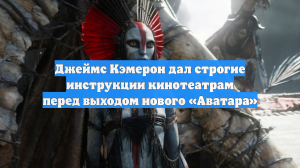 Джеймс Кэмерон дал строгие инструкции кинотеатрам перед выходом нового «Аватара»