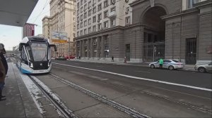 Поездка на автономном трамвае 71-911ЕМ "Львёнок" по маршруту Т1 (кусок) - 15.12.2025