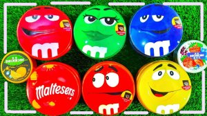 Мультики для детей. Конфетки в пяти ярких коробочках ,разноцветные конфетки.  Мультики для малышей