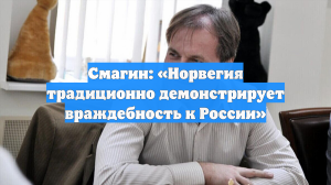 Смагин: «Норвегия традиционно демонстрирует враждебность к России»