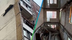 Взрыв газа произошел в жилом доме в Гомеле: поврежден фасад и плиты перекрытия