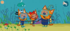 Три Кота Мультфильм Морские приключения котят