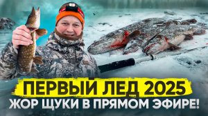 ОТКРЫЛ ПЕРВЫЙ ЛЕД 2025 // КОСИМ ЩУК В ПРЯМОМ ЭФИРЕ