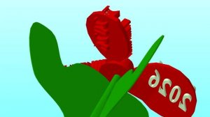 Новогодний искусственный САПР-цветок 4-3 2026