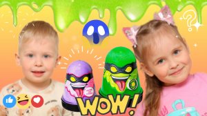 😍 СЛАЙМ 😱 ИГРАЕМ С СЛАЙМОМ👍ДЕТИ ПОКАЗЫВЮТ ИГРЫ 🤣 ВЕСЕЛЫЕ ИСТОРИИ ДЕТСКОЕ ВРЕМЯ