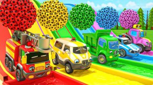 ПАРОВОЗИКИ - Мультики с песенками для детей - Мультфильмы про машинки - Мультики про животных