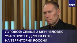 Луговой: свыше 2 млн человек участвуют в дропперстве на территории России
