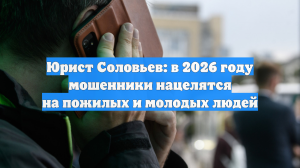 Юрист Соловьев: в 2026 году мошенники нацелятся на пожилых и молодых людей