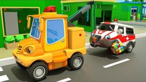 Десять в постели — колёса в форме кубика Рубика — детские стишки и песенки